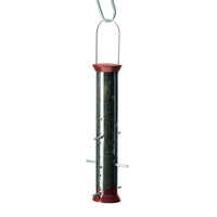 Droll Yankees New Generation Bird Feeder 2.5 In. Dia Stainless Steel 6 Ports Burgundy