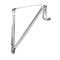 Closet Pro 18 in. L X 1-3/8 in. D Chrome Steel Closet Rod Bracket