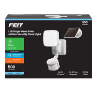 Feit LED Motion-Sensing Solar Powered LED White Security Floodlight