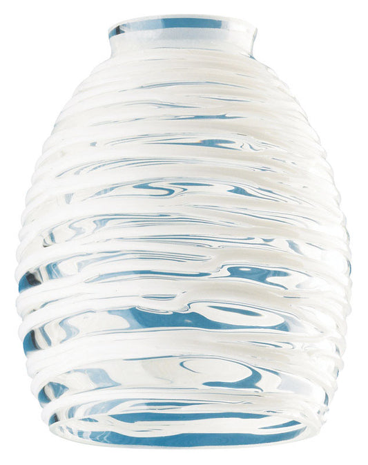 Westinghouse Tapered Barrel White Glass Fan/Fixture Shade 1 pk (Pack of 4)