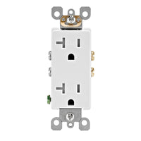 Leviton Decora 20 amps 125 V Duplex White Outlet 5-20R 10 pk - Deal of The Week