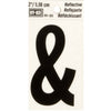 Hy-Ko 2 in. Reflective Black Vinyl Special Character Ampersand Self-Adhesive 1 pc. (Pack of 10)