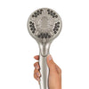 Waterpik Brushed Nickel 12 settings Showerhead Combo 1.8 gpm