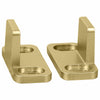 National Hardware Brushed Gold Aluminum Double Floor Guide 1 pc