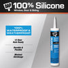 DAP Clear Silicone Rubber Door/Siding/ Window Sealant 9.8 oz (Pack of 12)