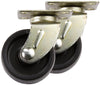 Softtouch 1.62 in. D Swivel Plastic Caster 50 lb 2 pk