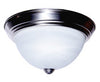 Bel Air Lighting Browns 6 in. H X 11 in. W X 11 in. L Brushed Nickel Silver Ceiling Fixture