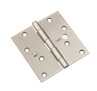 National Hardware 4 in. L Satin Nickel Door Hinge (Pack of 5)