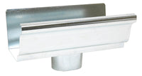 Amerimax 4 in. H X 4 in. W X 8 in. L Metallic Galvanized Steel K Gutter End with Drop - Deal of The Week