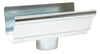Amerimax 4 in. H X 4 in. W X 8 in. L Metallic Galvanized Steel K Gutter End with Drop - Deal of The Week