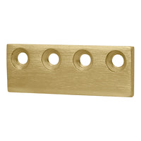 National Hardware 3-1/8 in. L Brushed Gold Steel Sliding Door Hardware Connecting Adapter 1 pk