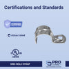 Sigma Electric ProConnex 3/4 in. D Zinc-Plated Steel 1 Hole Strap 25 pk