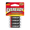 Eveready Super Heavy Duty AAA Zinc Carbon Batteries 4 pk Carded (Pack of 24)
