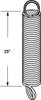 Prime-Line 25 in. L 70 lb Garage Door Extension Spring