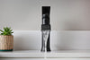 Matte black one-handle high arc bathroom faucet