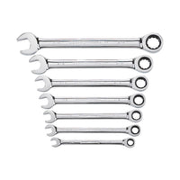 GEARWRENCH 12 Point SAE Ratcheting Combination Wrench Set 7 pc