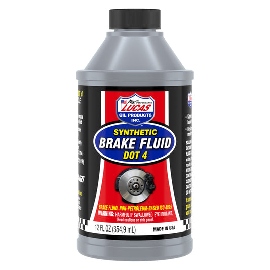 Lucas Oil Products DOT 4 Brake Fluid 12 oz (Pack of 12)