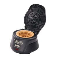 Presto 1 waffle Semi-Gloss Black Plastic Waffle Bowl Maker