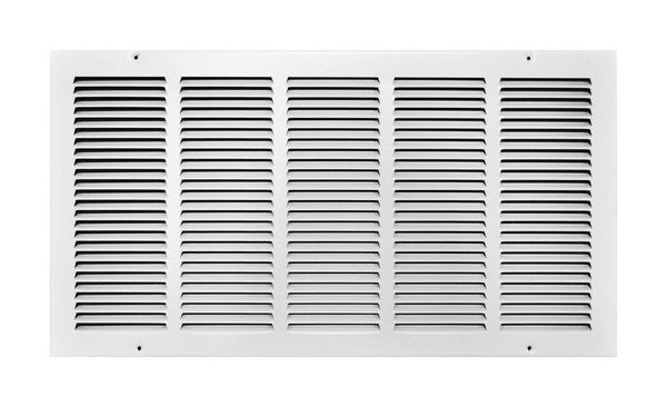 Tru Aire 24 in. H X 12 in. W 1-Way Powder Coat White Steel Return Air Grille - Open Box