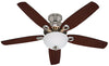 Hunter 53090 52" Brushed Nickel Builder Deluxe Ceiling Fan