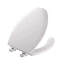 Bemis Elongated White Molded Wood Toilet Seat