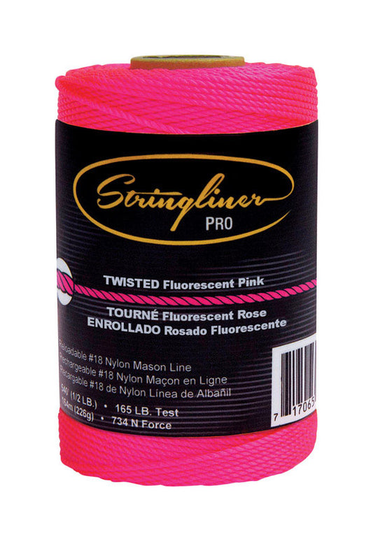 Stringliner 0.5 oz Mason's Line and Reel 540 ft. Pink Twisted