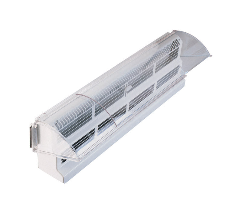 Deflect-O Jordan 5 in. H X 15-1/2 in. W 1-Way Clear Plastic Air Deflec ...