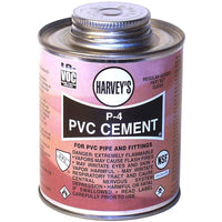 Harvey's P-4 Clear Cement For PVC 16 oz
