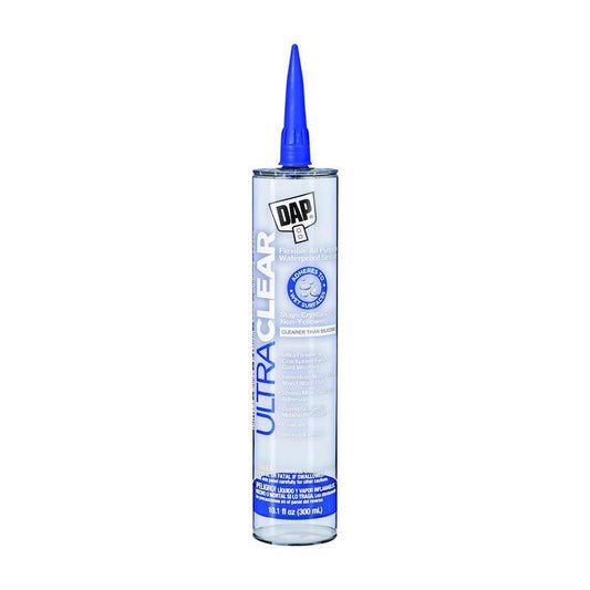 DAP Ultra Clear Synthetic Rubber 332 g/L VOC All Purpose Waterproof Sealant Cartridge 10.1 oz.