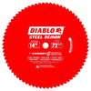 Diablo Steel Demon 14 in. D X 1 in. Medium Metal Cermet Circular Saw Blade 72 teeth 1 pk