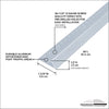 M-D Building Products 0.5 in. H X 1.375 in. W X 36 in. L Prefinished Silver Aluminum Carpet Gripper