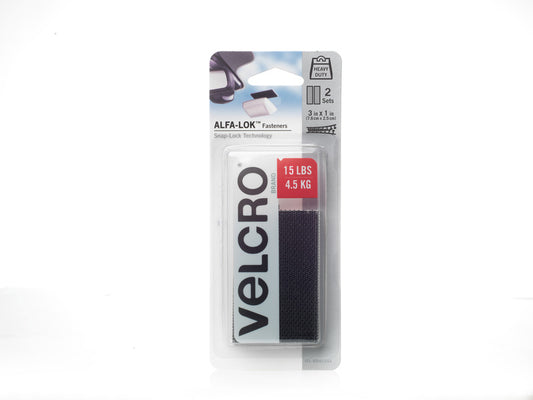Velcro Brand Alfa-Lok Plastic Mounting Strips 3 in. L 2 pk
