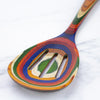 Totally Bamboo Baltique Multicolored Birch Wood Slotted Spoon