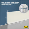 M-D Building Products 4 in. H X 0.08 in. W X 20 ft. L Self-Stick Almond Vinyl Wall Base