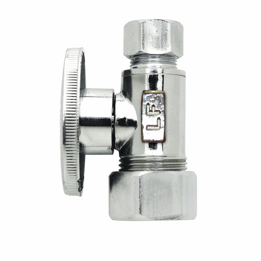 Keeney 5/8 in. Compression in. X 3/8 in. Compression Brass Straight Valve