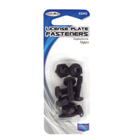 Custom Accessories Black Nylon License Plate Fasteners