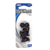 Custom Accessories Black Nylon License Plate Fasteners