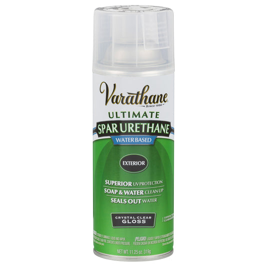 Varathane 250081 12 Oz Gloss Outdoor Diamond™ Wood Finish Water Based Aerosol (Pack of 6)