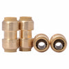 SharkBite Push to Connect 1/2 in. PTC X 1/2 in. D PTC Brass Coupling