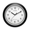 La Crosse Technology 12 in. L X 1 in. W Indoor Casual Analog Atomic Wall Clock Glass/Plastic Black/S - Open Box