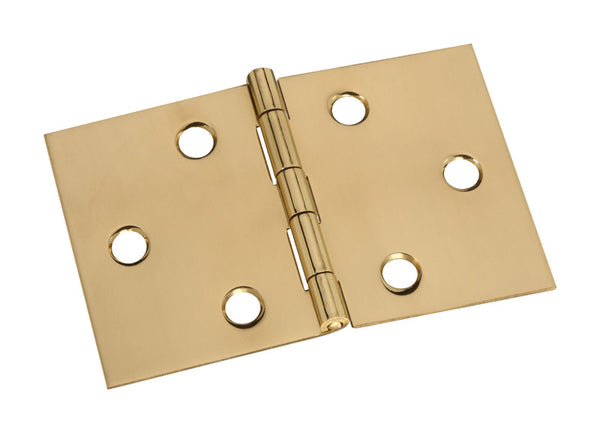 Bisagra de latón pulido National Hardware de 2 pulg. y 3-/16 pulg. (paquete de 5).
