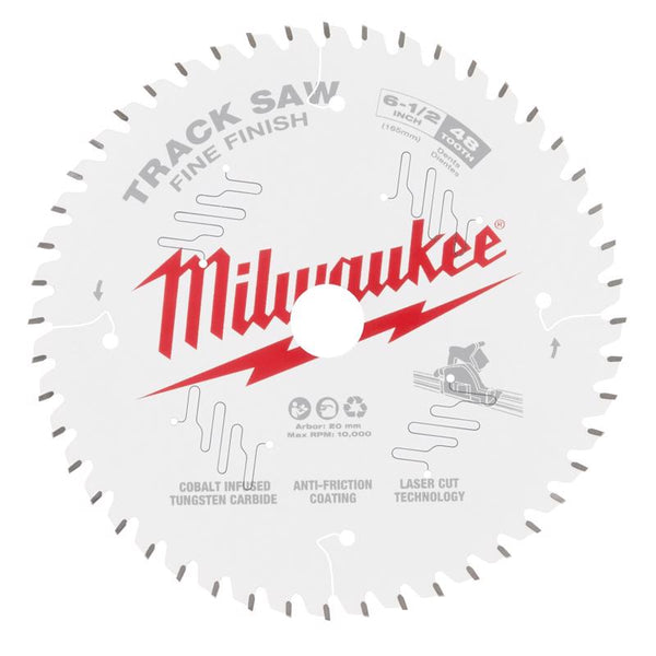 Milwaukee 6-1/2 in. D X 20 mm Tungsten Carbide Track Saw Blade 48 teeth 1 pk