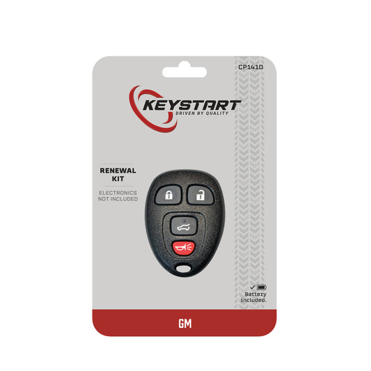 KeyStart Renewal KitAdvanced Remote Automotive Replacement Key CP141 Double For GM