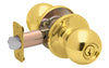 Schlage Corona Bright Brass Entry Knob 1-3/4 in.