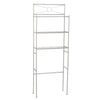 Zenna Home 64.6 in. H X 23.6 in. W X 10.37 in. L Satin Nickel Silver Space Saver