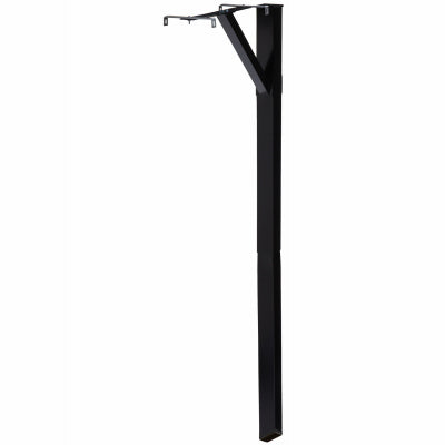 Gibraltar Mailboxes 59.9 in. Powder Coated Black Steel Mailbox Post