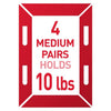 3M Command Black Medium Picture Hanging Strips 10 lb 8 pk