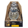 Feit Electric 5 in. Glass Crackle Jar Hanging Lantern Clear (Pack of 3)