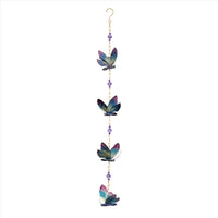 Regal Art & Gift Multicolored Acrylic/Glass/Metal 41 in. H Hanging Ornament Butterfly Outdoor Decora (Pack of 2)