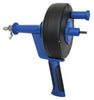Cobra Blue and Black Plastic Pistol Grip Power Drum Auger with 1/4 in. High Carbon Spring Wire